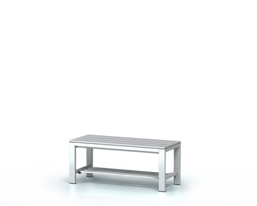 Benches with PVC sticks -  with a reclining grate 420 x 1000 x 400